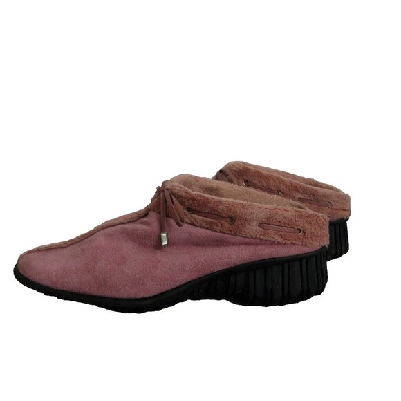 Vaneli Womens Faux Shearling Slip-On Mule Shoe Bronnie Style Pink Size 9M Clog - Picture 9 of 9